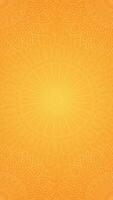 Looping Animation Of Simple Radiant Subtle Delicate Mandala Patterns on Yellow Orange Gradient Blank Vertical Background video