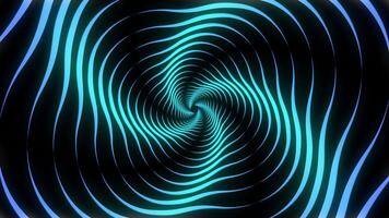 Dynamic Swirling Patterns Create a Mesmerizing Visual Experience in Bright Blue and Black Tones video