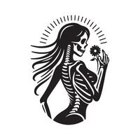 Skeleton Silhouette Vectors for Web and Social Media Graphics