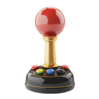 Arcade Joystick Controller on Transparent Background png