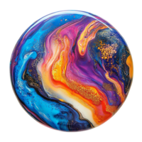 Abstract Swirl Sphere on Transparent Background png