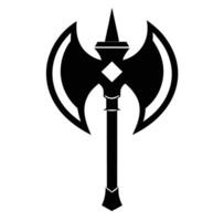 The symbol for the hammer is black and white vector
