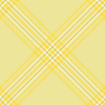Spring textile tartan check, long pattern plaid fabric. Repeatable patterns seamless texture background in yellow and linen colors. vector