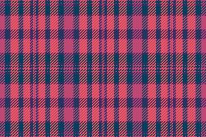 Revival plaid textile, trousers texture fabric tartan. Gingham seamless pattern background check in pink and cyan colors. vector