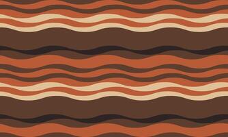 Seamless earthytoned wavy stripes pattern. Perfect for textile design, wallpaper, website backgrounds, or packaging. Retroinspired aesthetic with a modern feel. vector