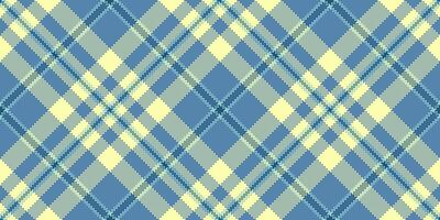 Oilcloth fabric tartan texture, scrapbooking seamless pattern background. Aesthetic textile plaid check in cyan and lime colors. vector