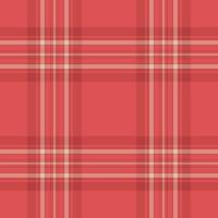 Vibrant coral and cream plaid pattern. Perfect for textile design, website backgrounds, or crafting projects. Seamless repeat for easy application across various surfaces. Clean, modern aesthetic. vector