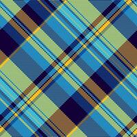 Flooring pattern plaid tartan, stage fabric textile background. Brand texture seamless check in cyan and dark colors. vector