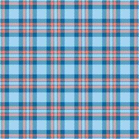 Anniversary seamless textile texture, back to school fabric plaid . Gentle tartan pattern check background in cyan and red colors. vector