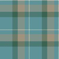 Seamless teal, beige, and green plaid pattern. Perfect for textile designs, website backgrounds, or crafting projects. vector