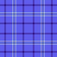 Advertising texture textile background, cute plaid check fabric. Birthday seamless pattern tartan in indigo and blue colors. vector