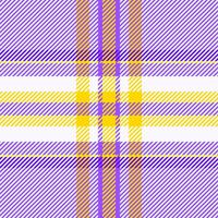 Platform check plaid , revival texture fabric seamless. Purity background pattern textile tartan in snow and violet colors. vector
