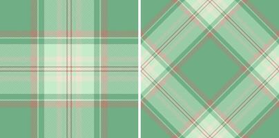 check pattern of background seamless plaid with a fabric textile texture tartan. Set in light colors. Latest fashion trends. vector