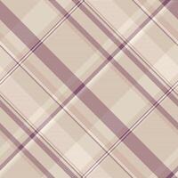 Faded textile seamless fabric, infinity pattern texture check. Yuletide background tartan plaid in light and pink colors. vector