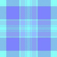 Glen texture tartan seamless, pixel fabric background . Color plaid textile check pattern in blue and teal colors. vector
