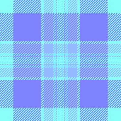 Glen texture tartan seamless, pixel fabric background . Color plaid textile check pattern in blue and teal colors.