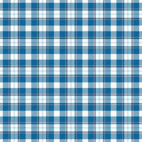 Guy plaid check tartan, small texture pattern. Fashionable background fabric seamless textile in cyan and white colors. vector