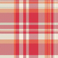 Silky pattern check, drapery textile tartan background. Platform texture fabric plaid seamless in light and red colors. vector