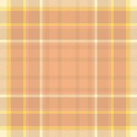 Soft peach and gold plaid pattern. Perfect for textile designs, website backgrounds, or packaging. Subtle yet stylish, this seamless texture offers a warm and inviting aesthetic. vector