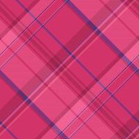 Idyllic textile pattern check, graphical texture seamless. Strong fabric plaid background tartan in pink and blue colors. vector