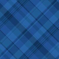 Stylish diagonal blue plaid pattern. Perfect for textile design, apparel, website backgrounds, or any project needing a sophisticated geometric texture. Highresolution seamless repeat. vector