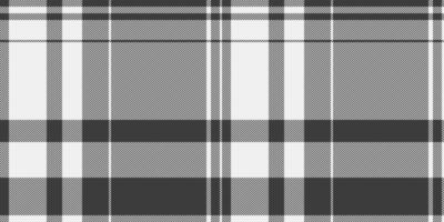 Overlayed pattern tartan, french texture plaid fabric. Sketching check background textile seamless in grey and white colors. vector