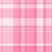Factory fabric seamless check, trend tartan plaid texture. Place background textile pattern in light and red colors. vector