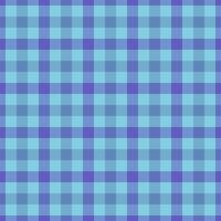 Latin textile texture fabric, plank tartan plaid. Knit seamless check pattern background in cyan and indigo colors. vector