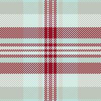 Elegant red, gray, and light blue plaid pattern. Perfect for textile design, apparel, wrapping paper, or website backgrounds. Clean lines and a sophisticated color palette create a versatile image. vector