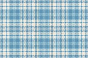 Apartment seamless texture plaid, bandanna check tartan. Chequered fabric pattern background textile in light and cyan colors. vector
