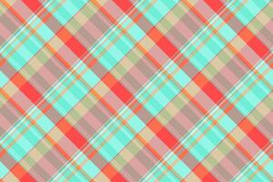 Birthday seamless pattern, american fabric check background. Open tartan plaid texture textile in pastel and light colors. vector