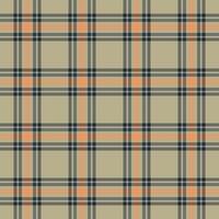 Stylish beige, peach, and gray plaid pattern. Perfect for textile design, website backgrounds, or fashion projects. Clean, modern, and versatile. Ideal for adding a touch of sophisticated texture. vector