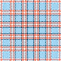 Red check background pattern, wide texture plaid tartan. Shirt fabric textile seamless in cyan and red colors. vector