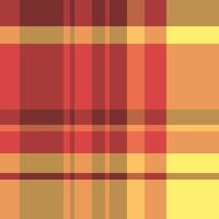 Vibrant warmtoned plaid pattern. Perfect for textile design, website backgrounds, or autumnal themed projects. Seamless texture offers versatility for various applications. Clean, modern aesthetic. vector