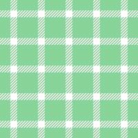 Cut out plaid tartan, multi background check fabric. Show pattern seamless textile texture in green and white colors. vector