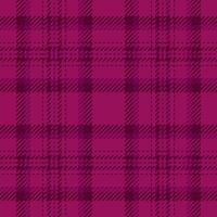 Nostalgia texture check plaid, mat pattern seamless. Love textile tartan fabric background in pink color. vector