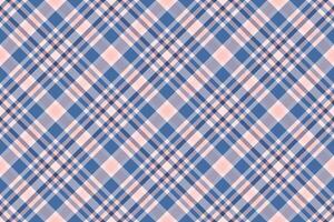 Elegant pastel blue and peach plaid pattern. Perfect for textile designs, website backgrounds, or scrapbooking projects. Subtle texture adds visual interest. vector