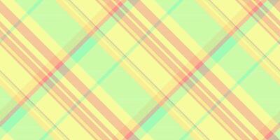 Doodle pattern fabric textile, preppy seamless check plaid. American tartan texture background in lime and green colors. vector