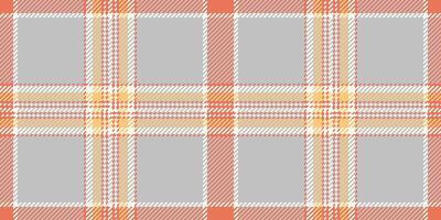 Blank seamless textile check, diagonal texture background. Checks plaid tartan fabric pattern in silver and red colors. vector