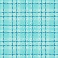 Business seamless tartan textile, mid texture background check. Form fabric plaid pattern in light and teal colors. vector