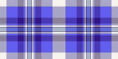 Real background pattern texture, styled plaid seamless. Intricate textile check tartan fabric in indigo and white colors. vector