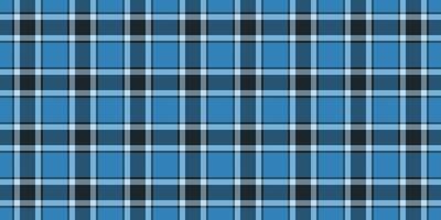 Relax fabric plaid tartan, infinity check texture. Latin background seamless textile pattern in cyan and slate gray colors. vector