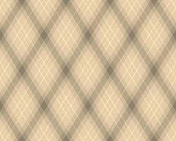 Elegant beige and taupe diagonal plaid pattern. Perfect for website backgrounds, textile designs, or wrapping paper. vector