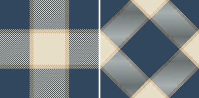 Seamless plaid background of pattern check texture with a tartan fabric textile. Set in warm colors for decorative pillows in bedroom . vector