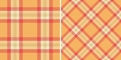 Background pattern plaid of fabric textile with a check tartan seamless texture. Set in kids colors for geometric design patterns. vector