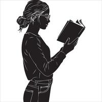 Relaxing with a Good Book Illustration vector