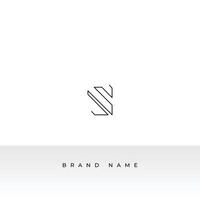 Abstract Initial Letter S Logo. Line S Letter white Background. Flat Logo Design Template Element Usable for Business and Branding Logos. vector