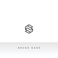 S Letter Logo. S Letter Wave Style isolated on Dual Background. Flat Logo Design Template Element Usable for Business and Branding Logos. vector