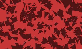 Abstract minimalist stacked polygon pattern design. Cherry red color background vector