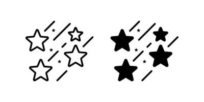 Stars icons set. Sparkle star sign. for mobile concept and web design. illustration on white background vector